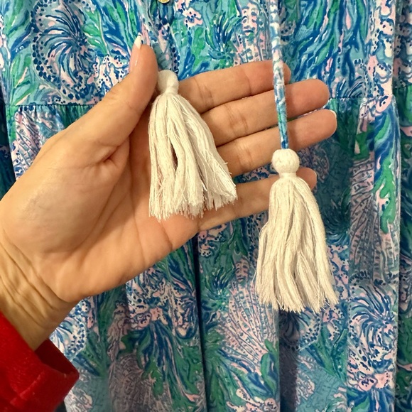 Lilly Pulitzer Malone Cotton Maxi Dress 💚🩷🩵 - Picture 6 of 13